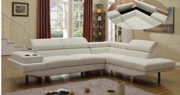 Vegas Sectional 5 Seater PU