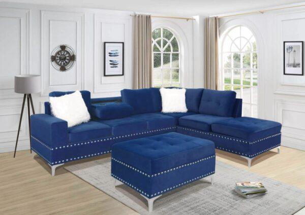 Velvet Sectional