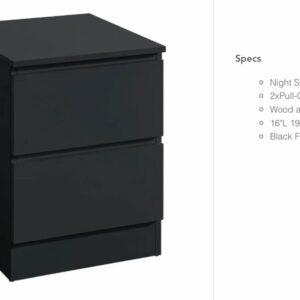 Side Tables - 2 Drawers