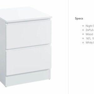 Side Tables - 2 Drawers