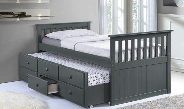 Wooden Trundle Bed