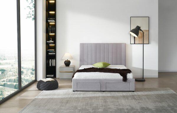 DT02 - Grey Storage Bed